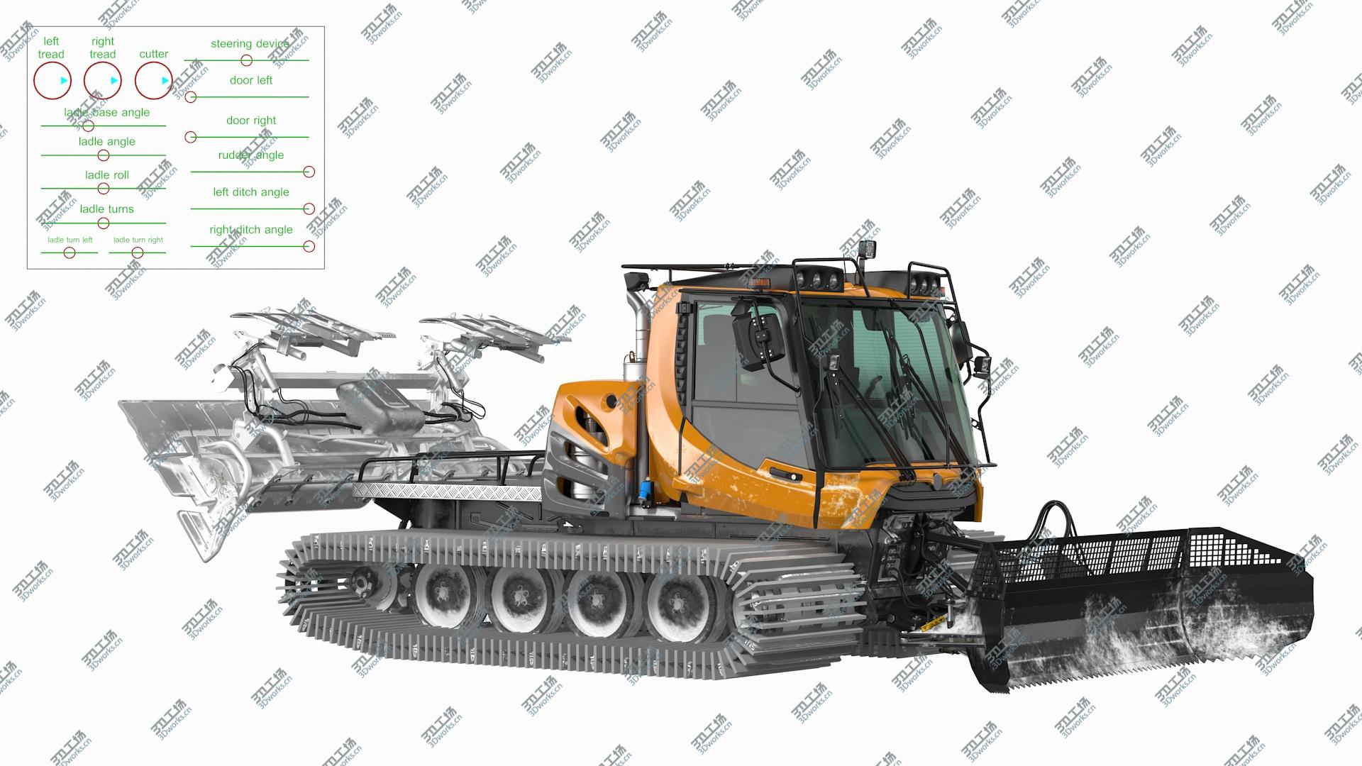 images/goods_img/20210319/3D Snowy Groomer Snowcat Rigged/4.jpg